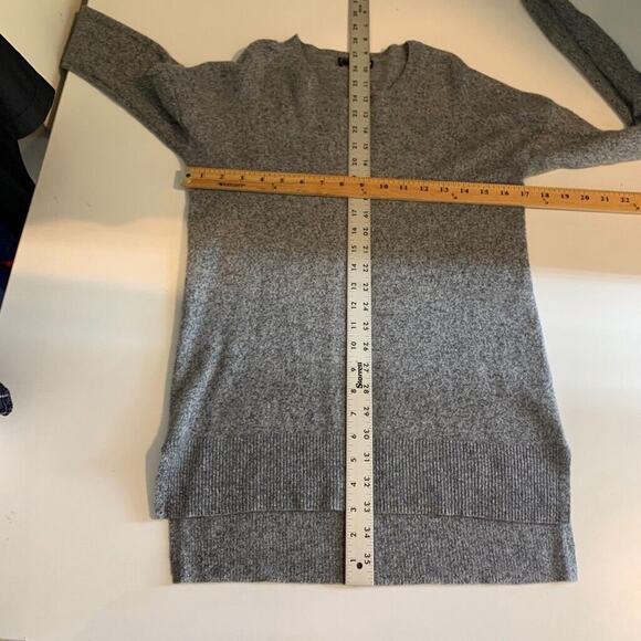 Aqua Sweater Womens S Small Gray Cashmere High Low Pullover Long Sleeve Tunic - Picture 5 of 8